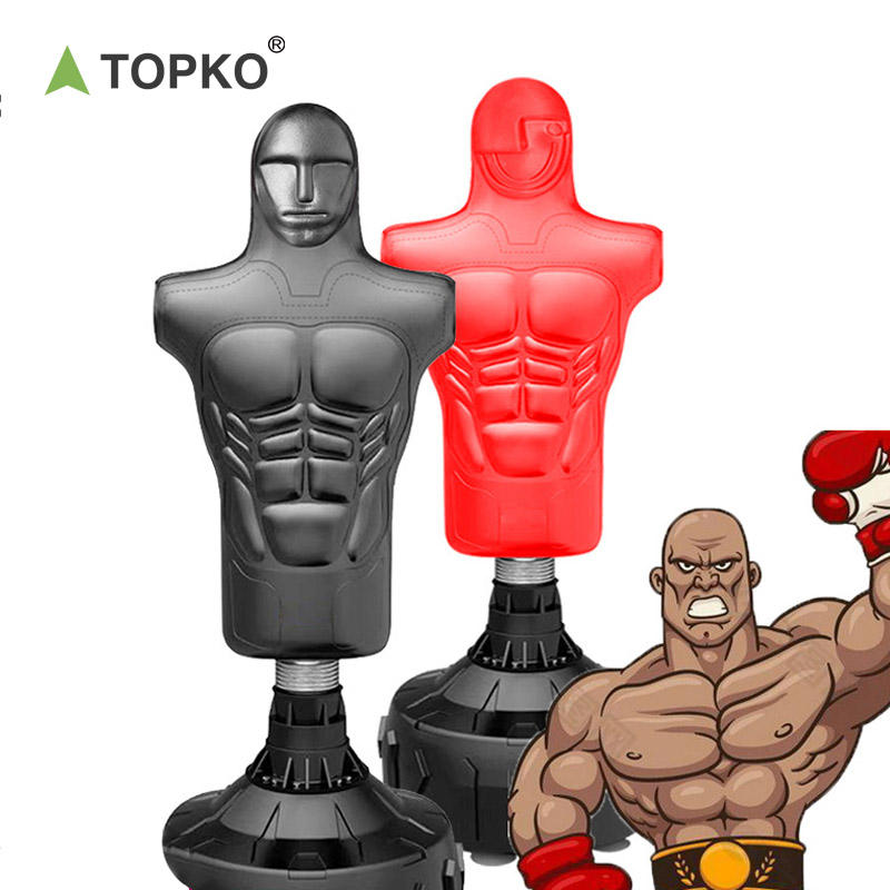 Power Punch TOPKO High Quality PU Leather Dummy Shape Boxing Bag Human Boxing Target Angle 4