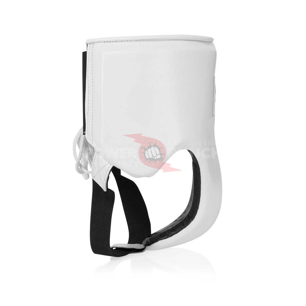 Power Punch Hot Sale New Arrival High Quality Leather Groin Guards for Men Custom Angle 2