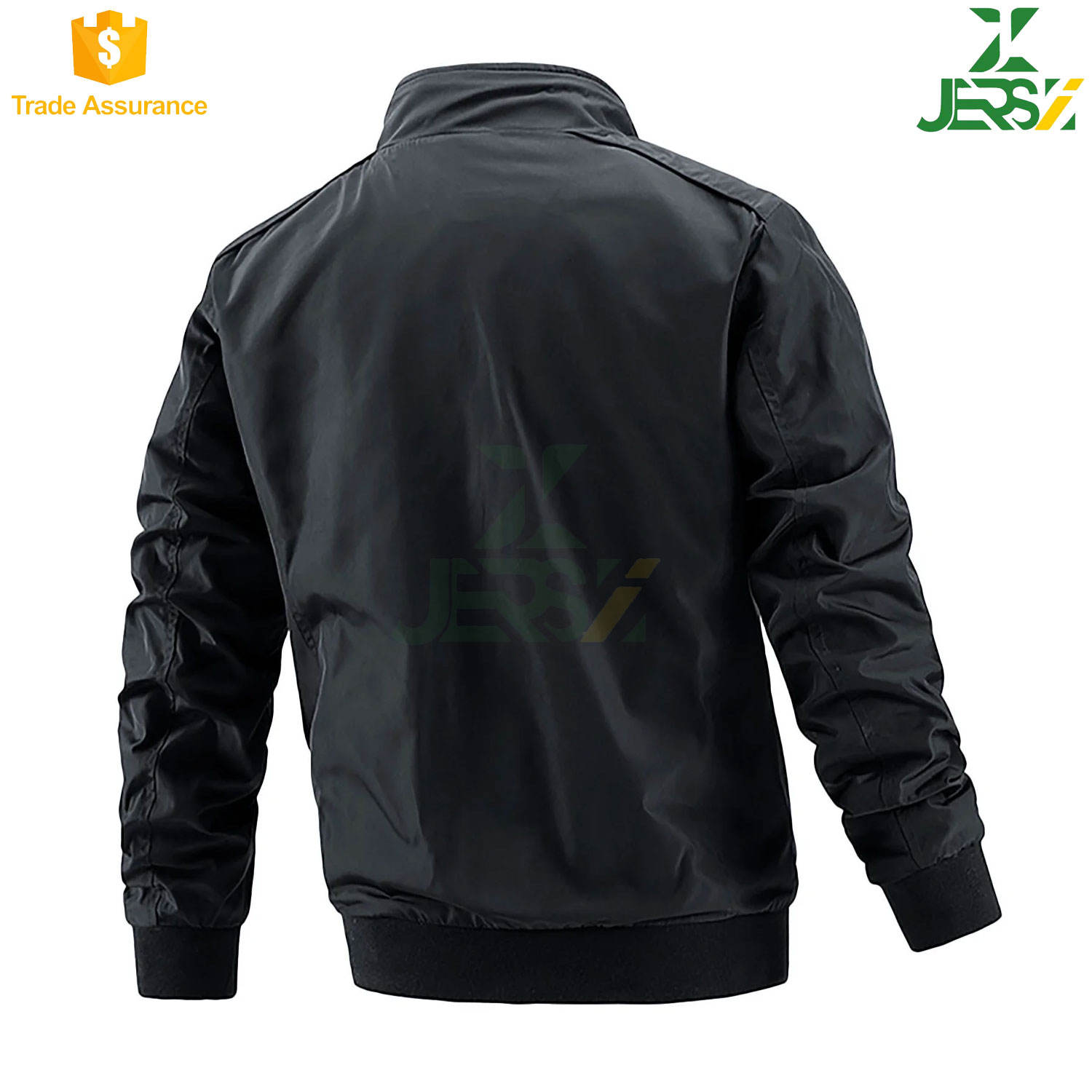 Power Punch Unisex Lightweight Slim Coated Softshell Stand Collar Zipper Waterproof Angle 2