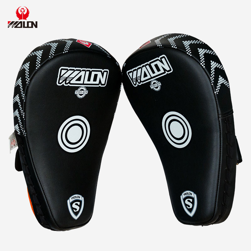 Power Punch Custom Logo Boxing Mitts MMA Muay Thai Kicking Pad Hook Target Focus Pads Angle 3
