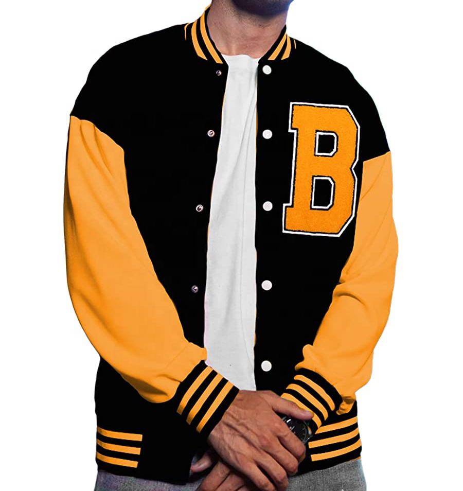 Power Punch Unisex College Letterman Bomber Jackets for Winter New Custom Baseball Angle 2