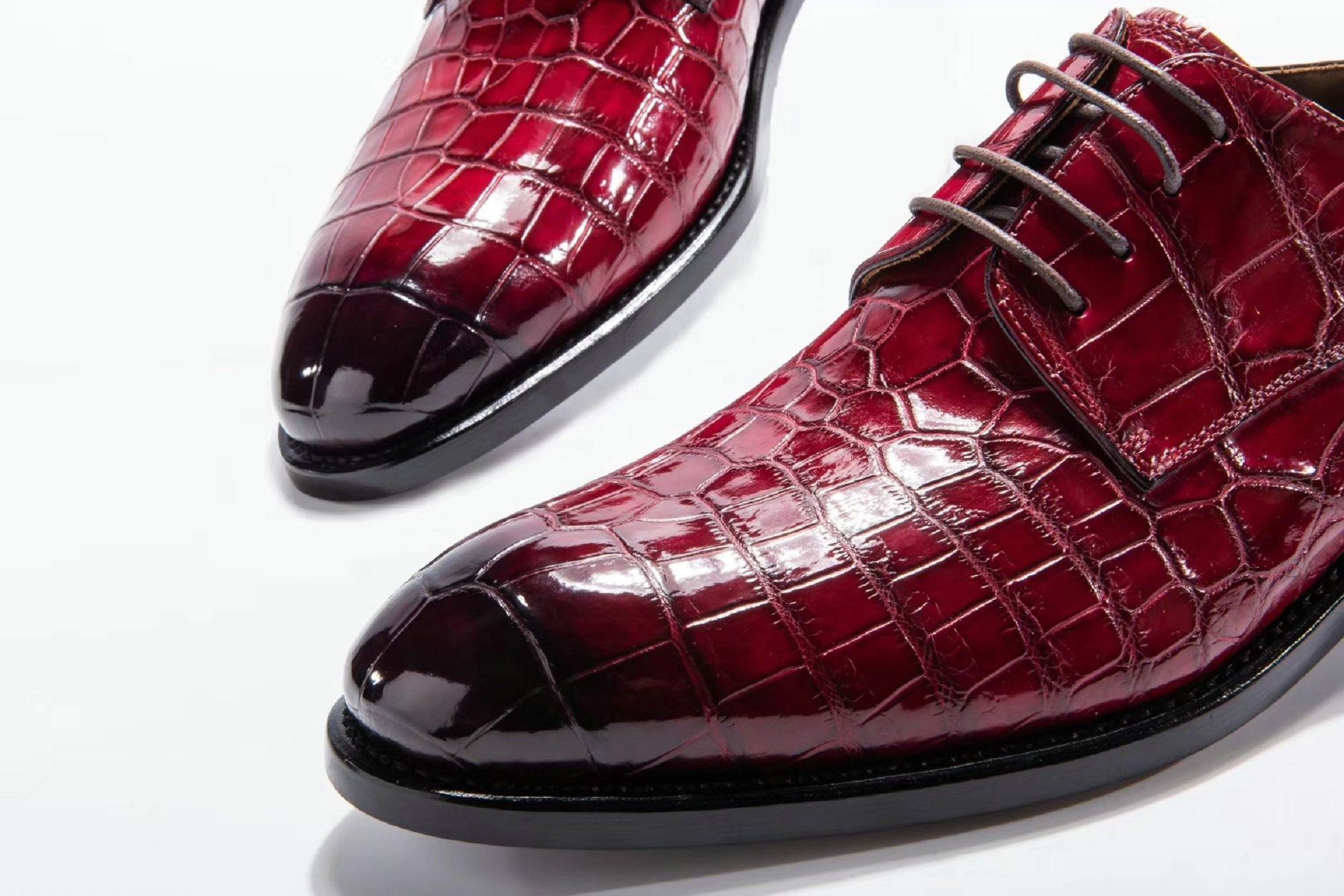Power Punch Goodyear Welt Custom Design Shoes Men Match crocodile Leather Jacket and Angle 5