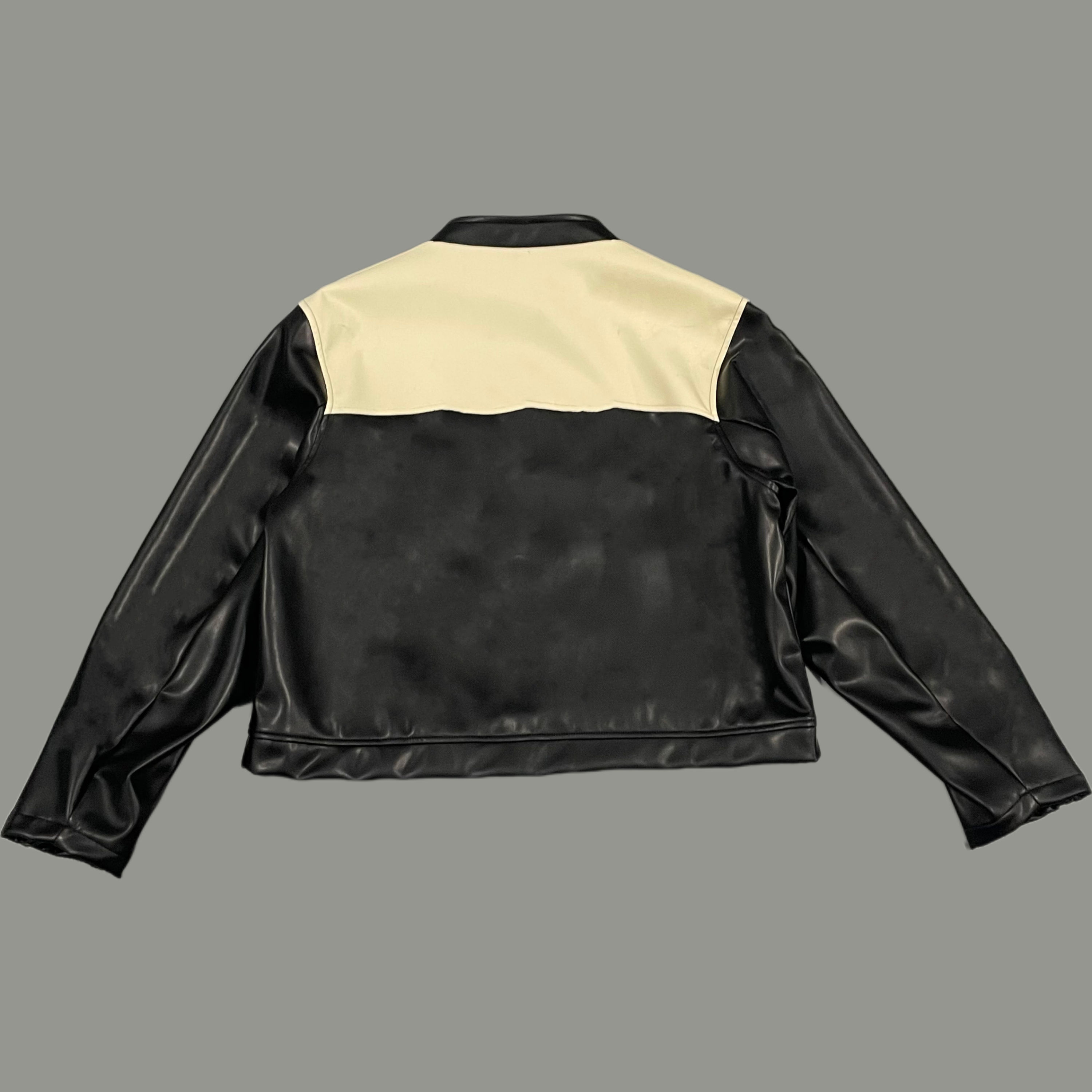 Power Punch Manufacturer Custom Motorcycle PU Leather Jacket Men's and Women Angle 2