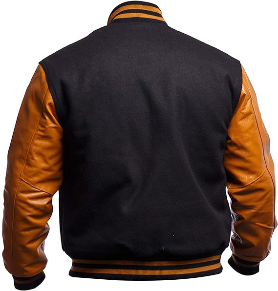 Power Punch High School College Baseball Bomber Varsity Jacket with Custom Letters Angle 3