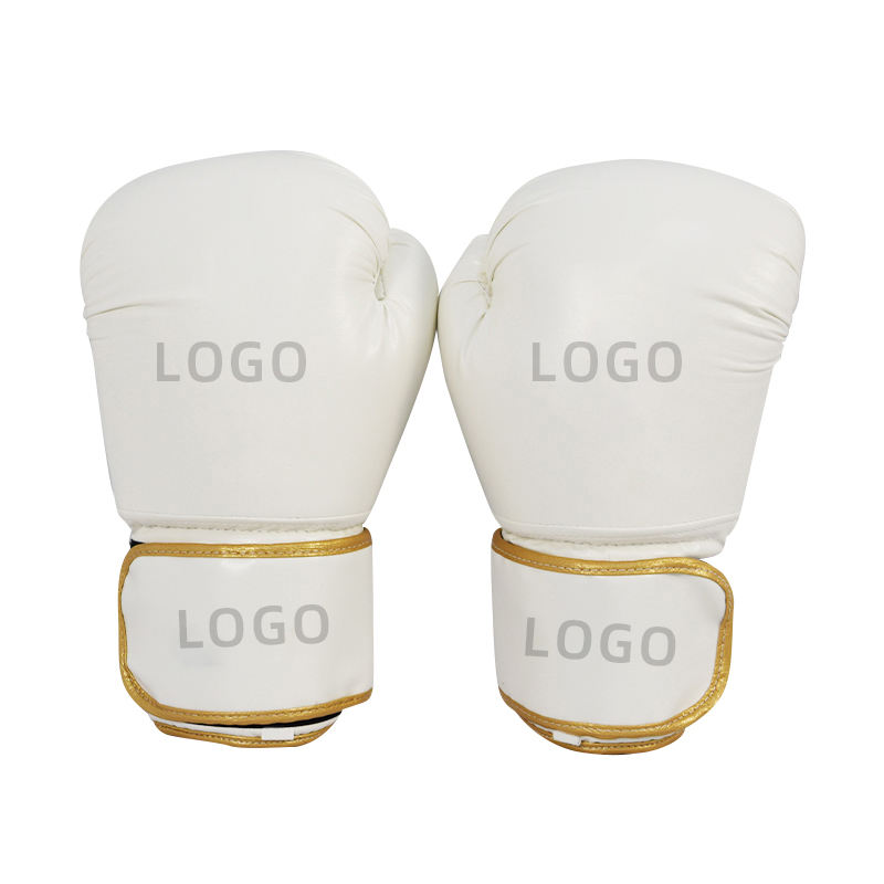 Power Punch Professional PU Leather Customized 6-16oz Muay Thai MMA Boxing Gloves for Angle 2