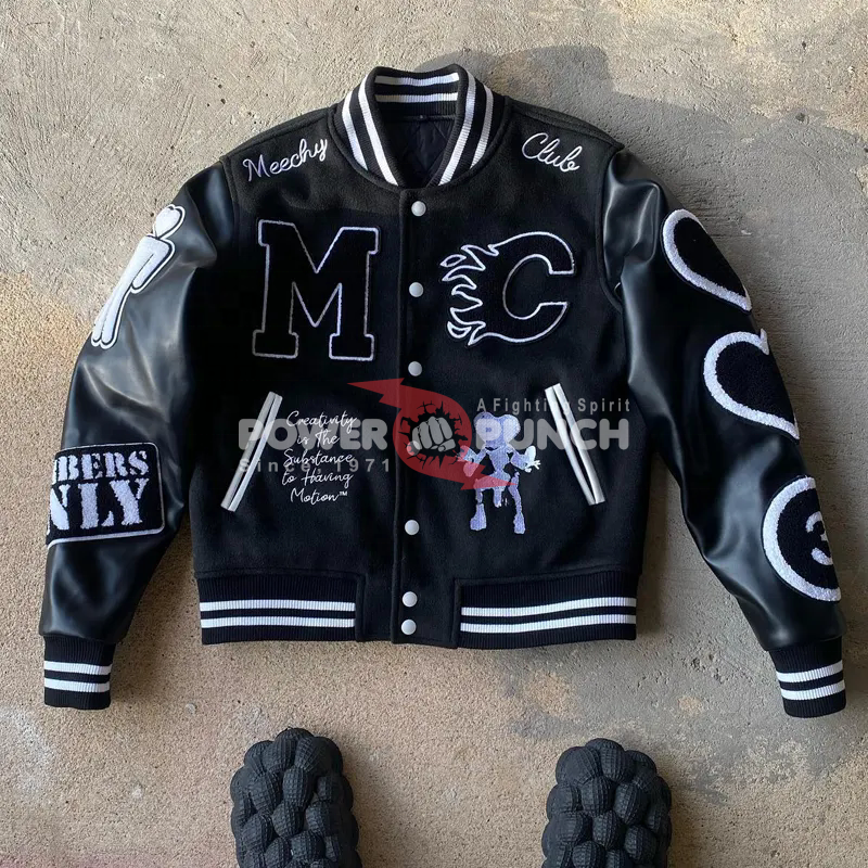 Power Punch OEM Manufacturer High-Quality Chenille Embroidered Men's Custom Angle 2