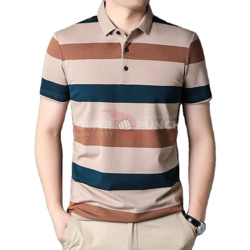 Power Punch Mens Casual Golf amp amp Tennis for Shirt Cotton Short Sleeve Best Logo Breathable - Angle 2
