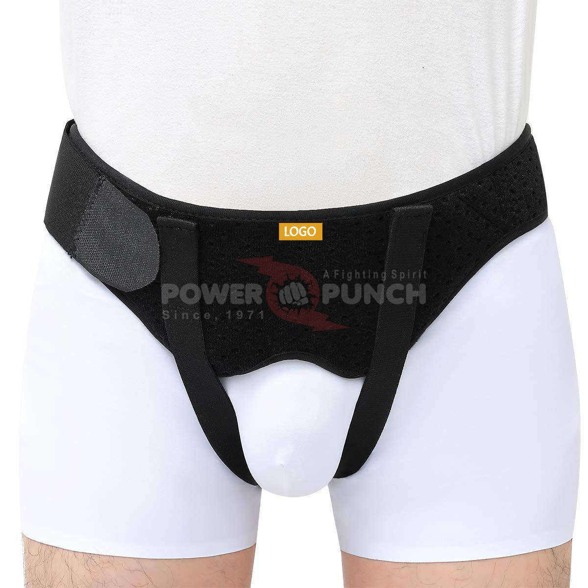 Power Punch Men's Nylon Inguinal Hernia Fixation Belt Cross-Border Adult Groin