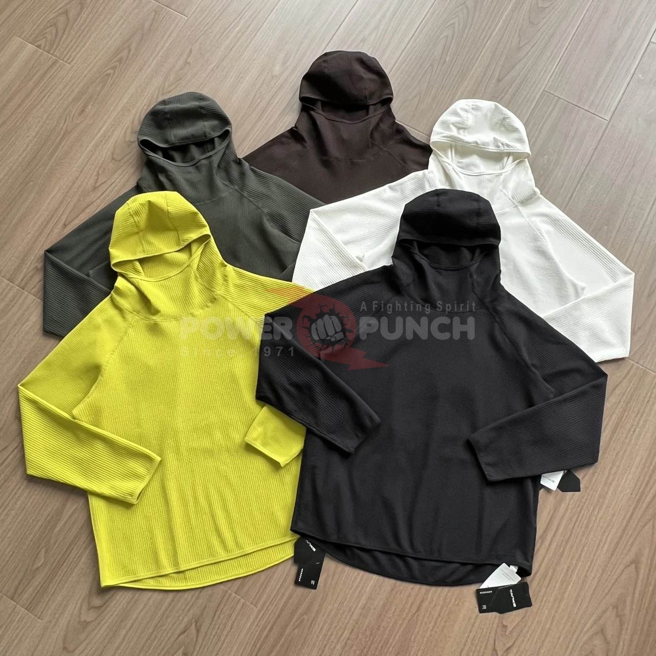 Power Punch QUICKSHOW Waffle Knit Pullover Outdoor Hoodie Fashion Activewear Solid Quick Dry Lo