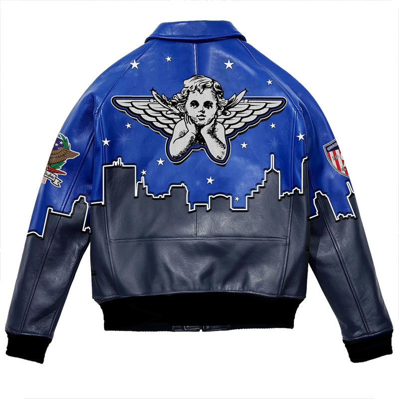 Power Punch Luxury Rhinestone & Chenille Patchwork Baseball Letterman Bomber Jacket Angle 2