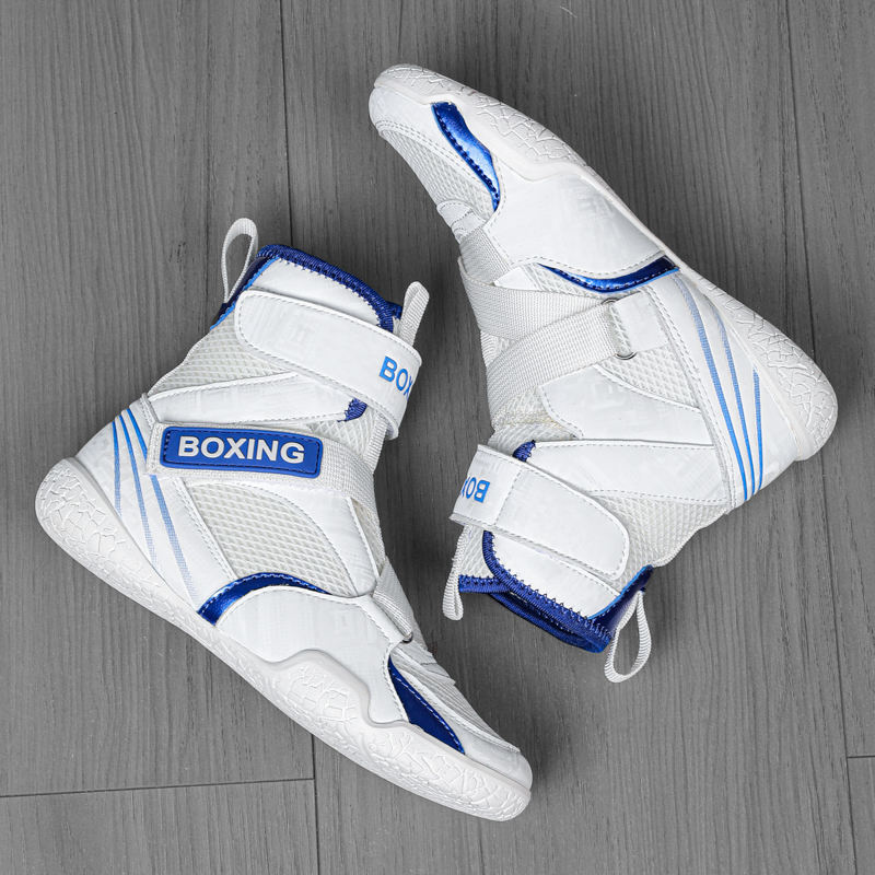 Power Punch Pro Elite Mid-Top Cowhide Leather Ring Boots Angle 2