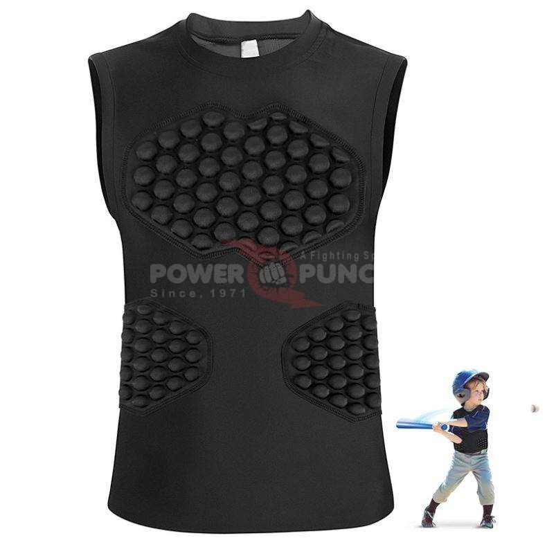 Power Punch Wholesale Baseball Chest Protector Guard Youth Padded Compression Shirt