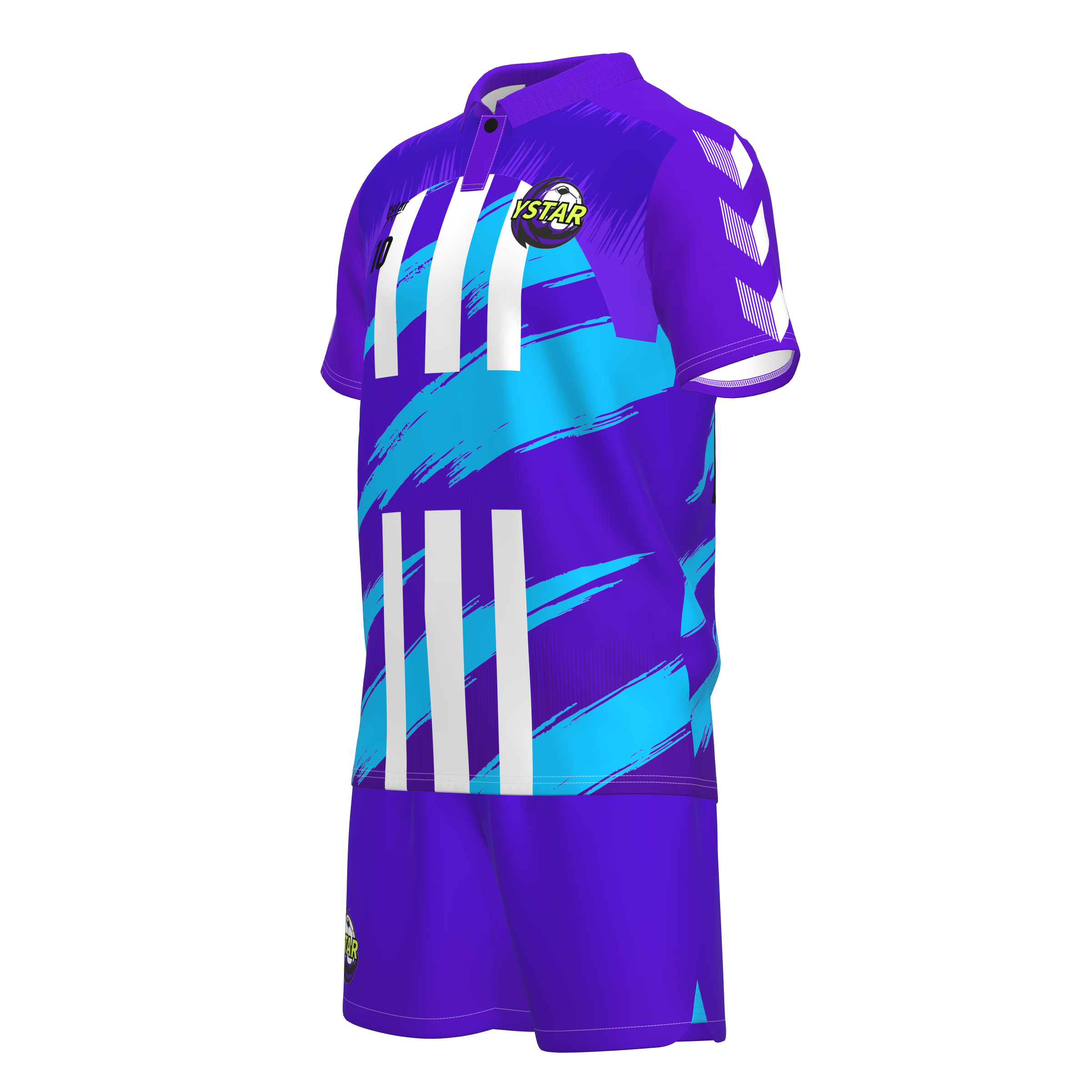 Power Punch Sublimation Print High Quality Soccer Teamwear Series Football Uniforms New Design