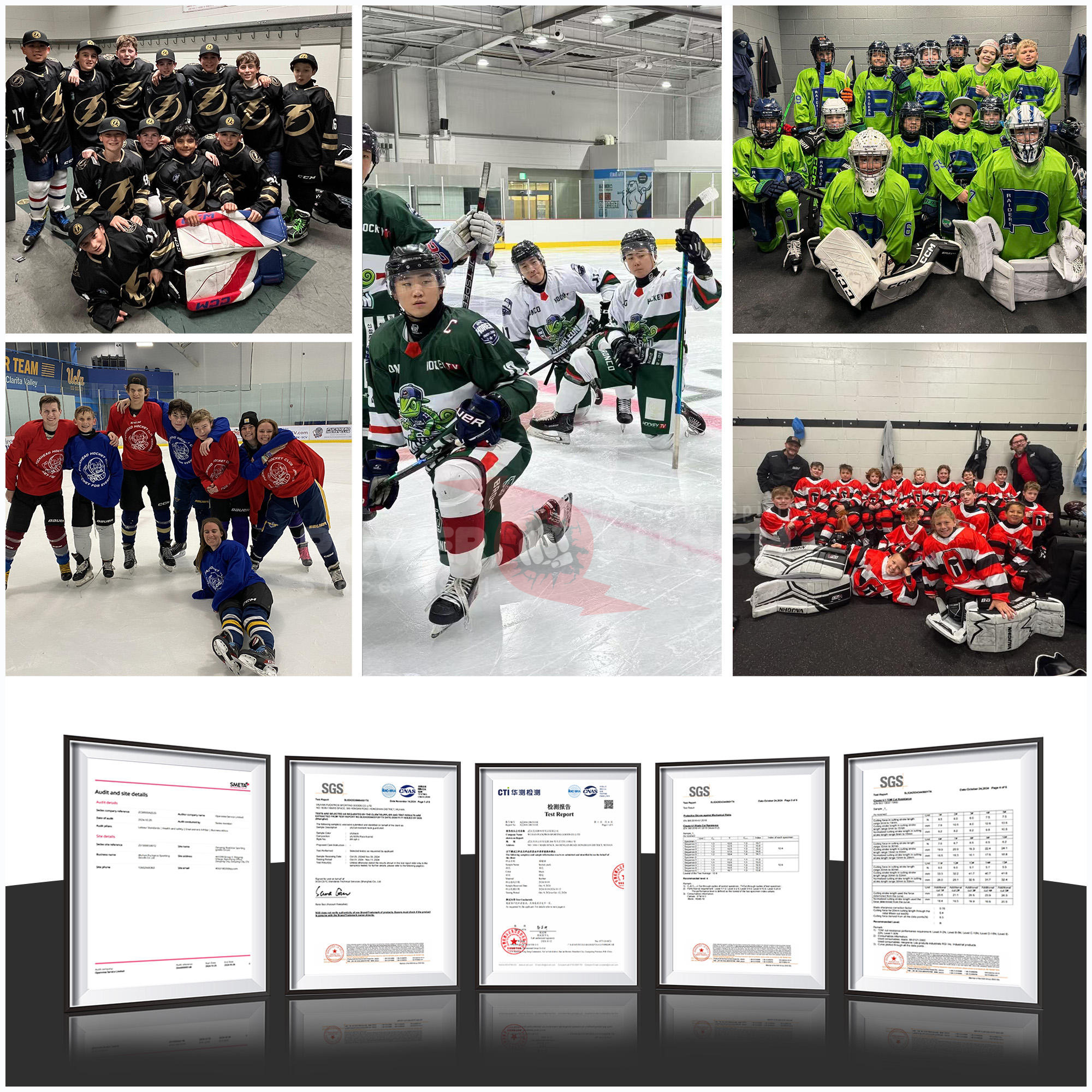Power Punch OEM Sublimated Hockey Jerseys Custom Logo Ice Hockey Uniforms Ice Hockey Style Jers - Angle 5