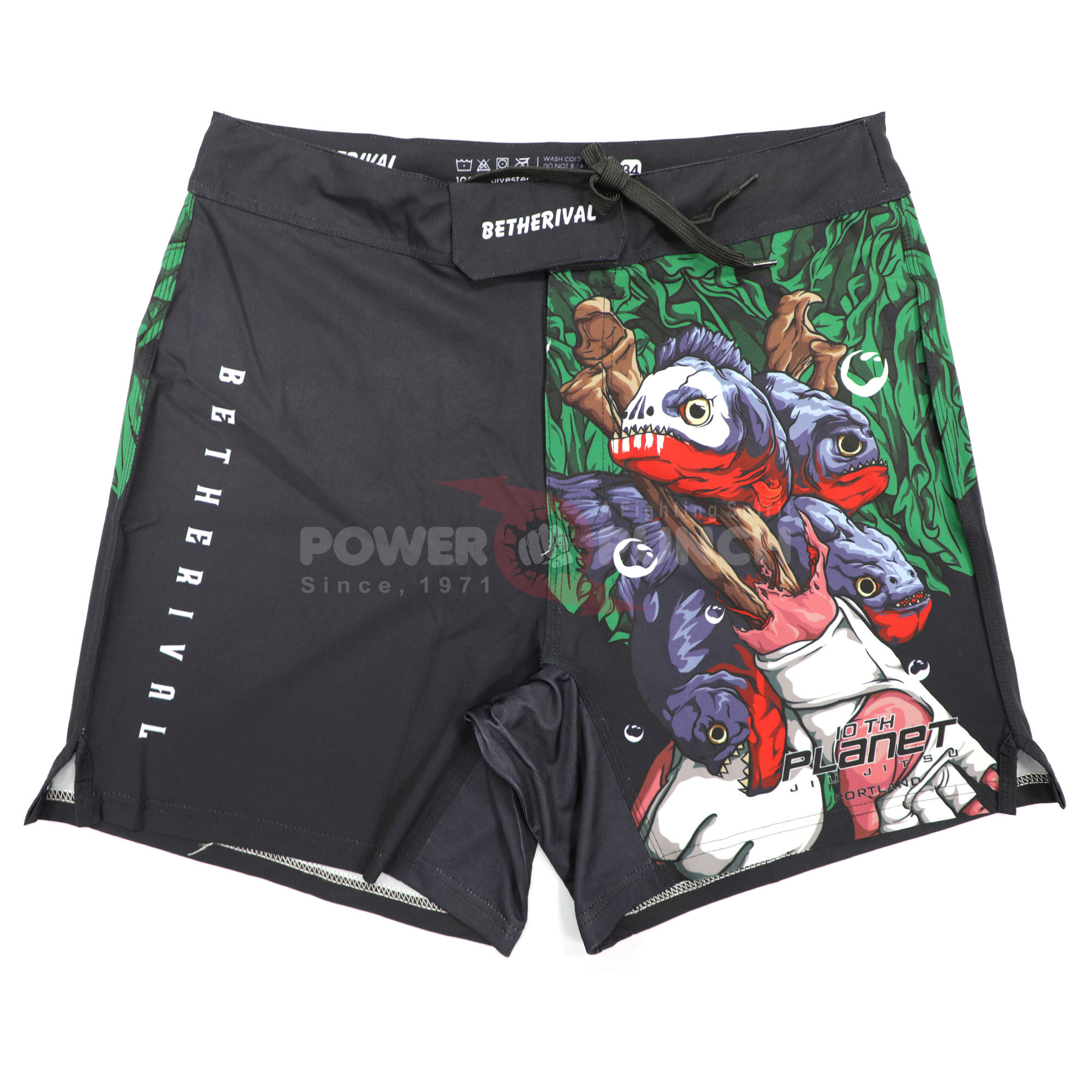 Power Punch Pro Fighter Custom Name Embroidered Sparring Shorts Angle 3
