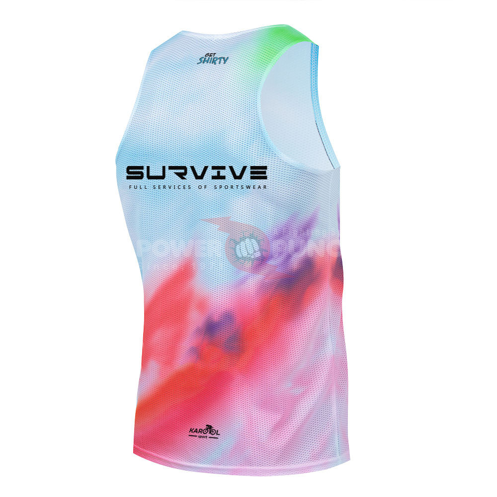 Power Punch Wholesale Running Singlet Custom Comfortable Running Singlet Outdoor Sports Wholesa - Angle 2