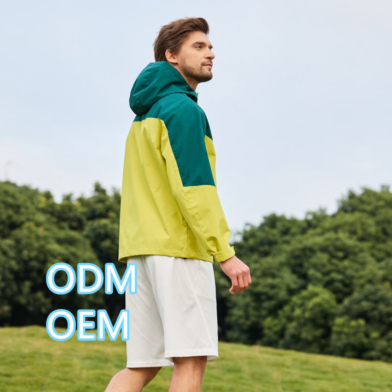 Power Punch ODM Custom Logo Men's Lightweight Full Zip Jacket Waterproof Angle 3