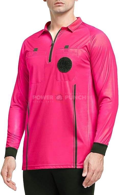 Power Punch High Quality Unisex Football Referee Jerseys Printed Digital Sublimation 100 Polyes - Angle 4