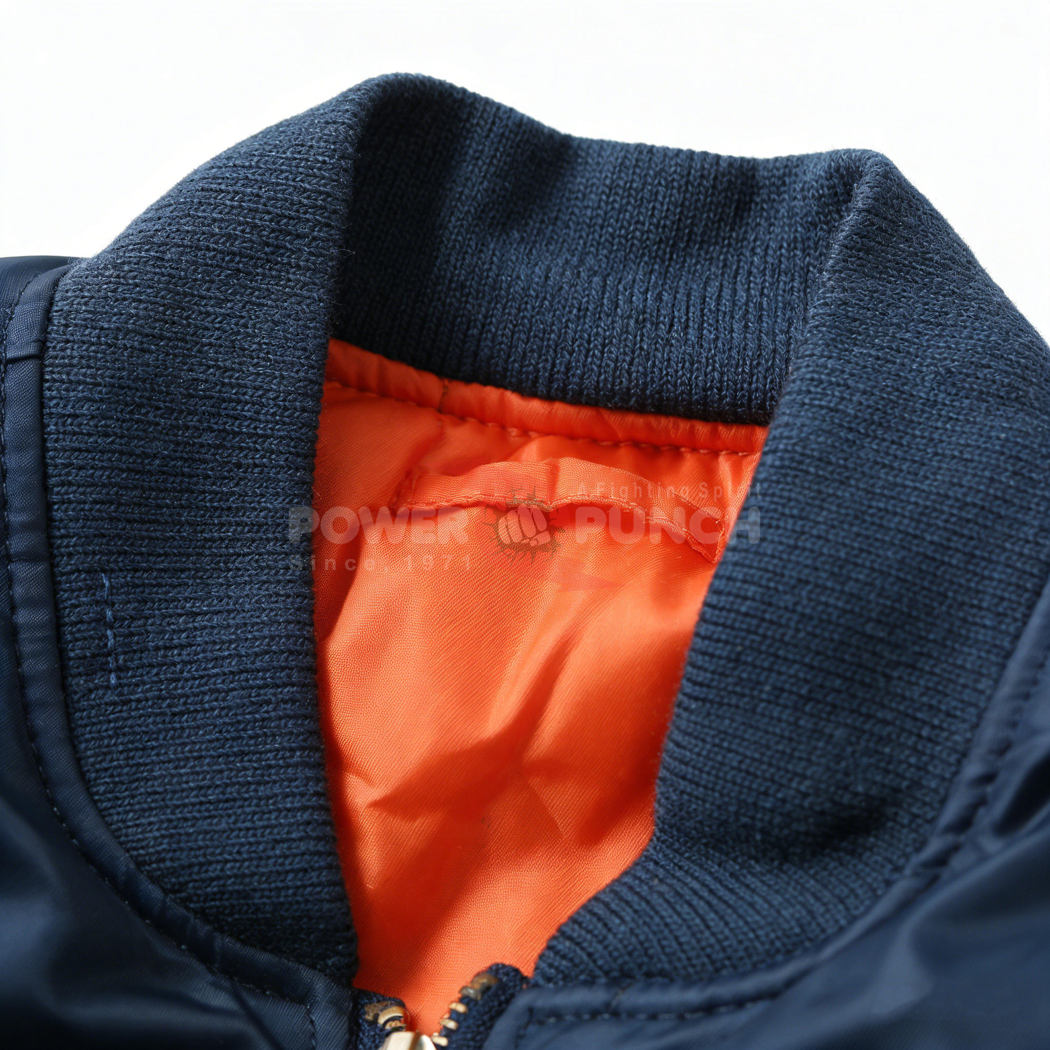 Power Punch Custom Logo Winter Thick Men's Bomber Jacket Pilot Coats Retro MA-1 Angle 4