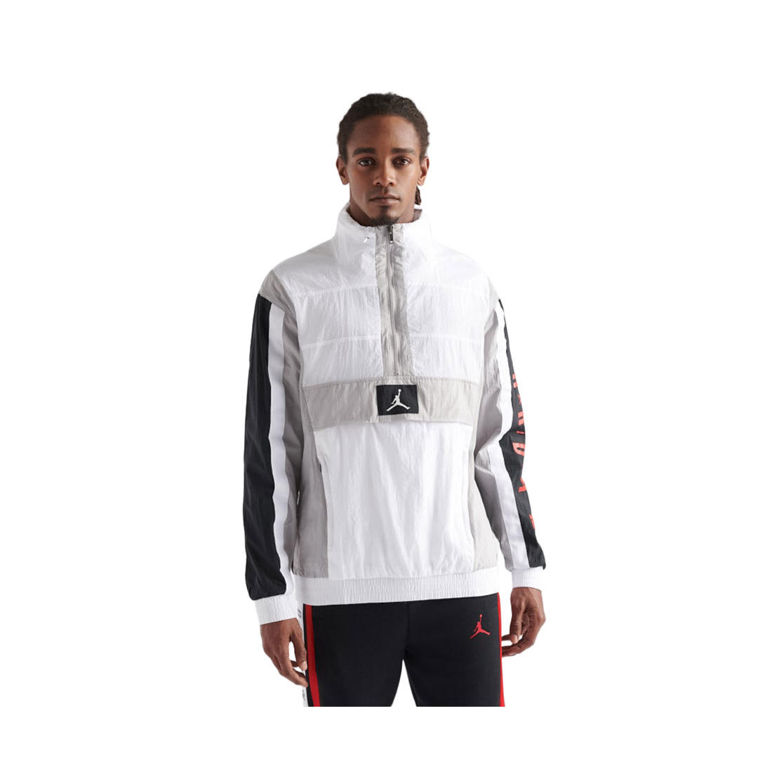 Power Punch Jordan Wings Windwear Men's Reversible Zippered Jacket White/Black