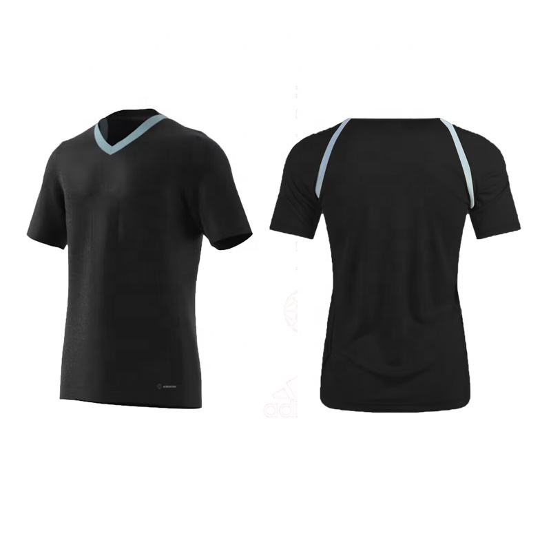 Power Punch 2022 Custom Polyester Soccer Referee Uniform High Quality Football Referee Jersey W