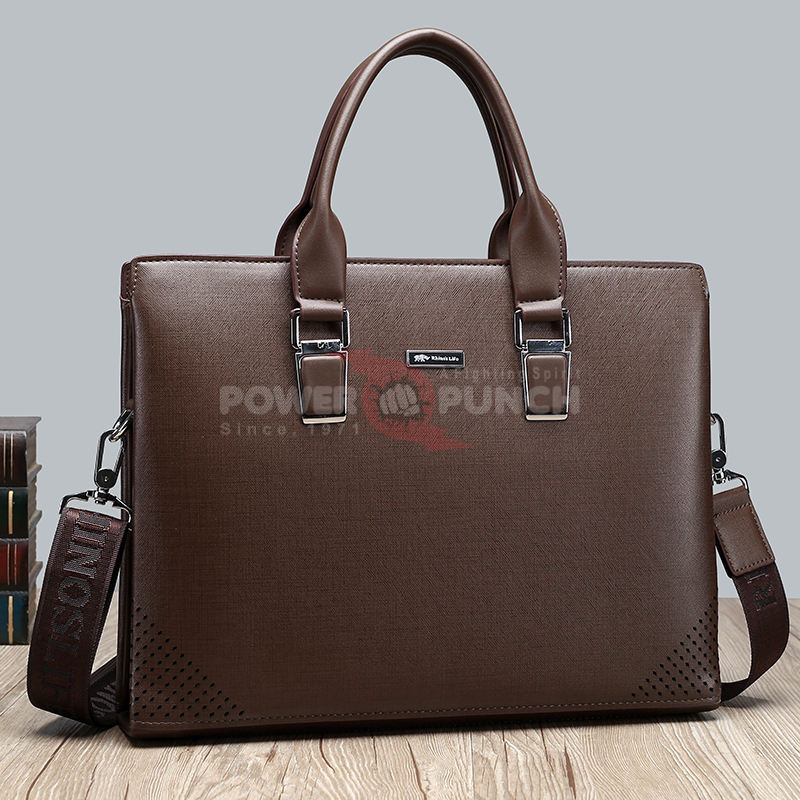 Power Punch Casual Lightweight Men's Handbag Large-Capacity Business Briefcase Angle 5