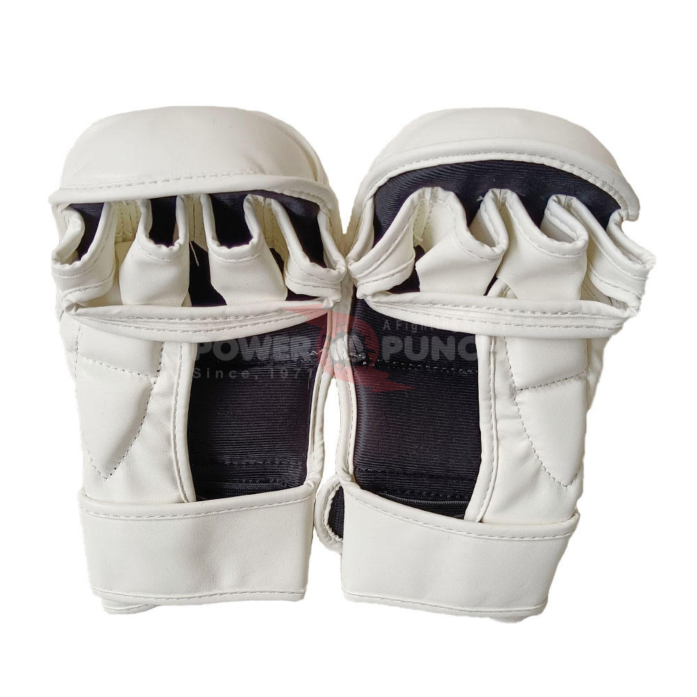 Power Punch Customized Boxing Fighting MMA Gloves PU Leather MMA Sparring Gloves Angle 4