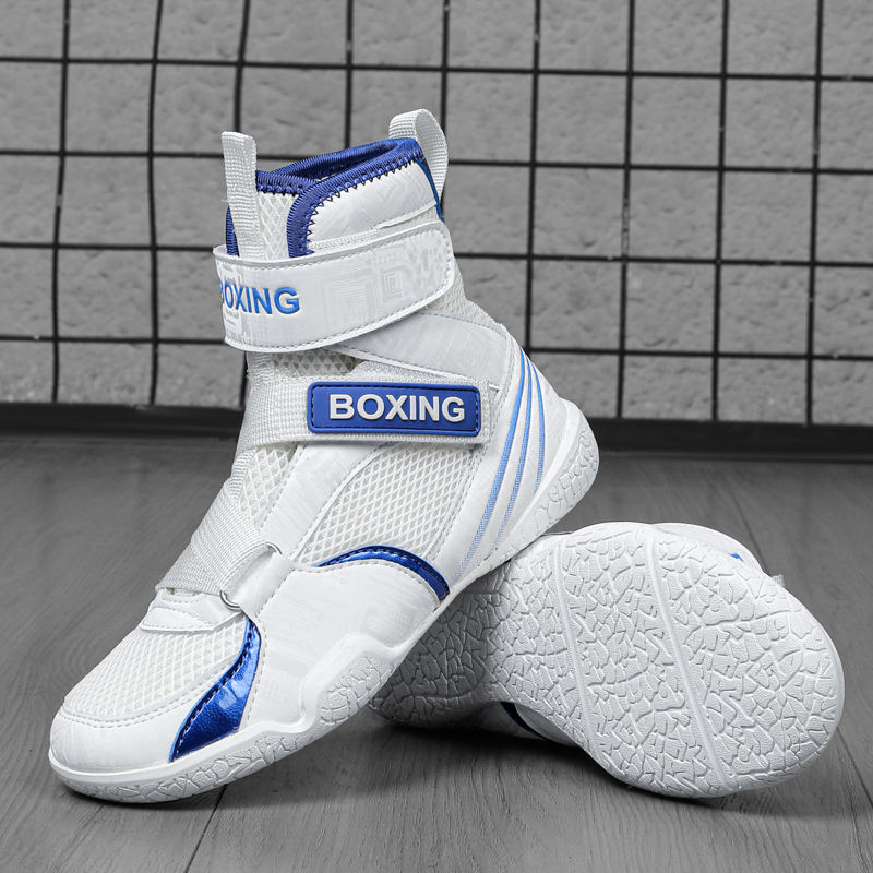 Power Punch Pro Elite Mid-Top Cowhide Leather Ring Boots Angle 3