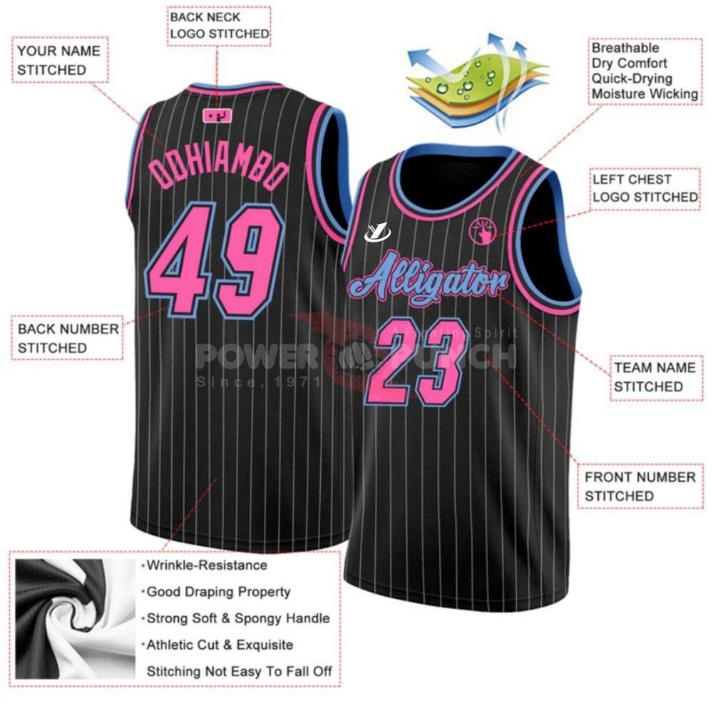 Power Punch Basketball Uniform Basketball Jersey Sports Suit Custom Top Quality Printed Logo Na - Angle 3