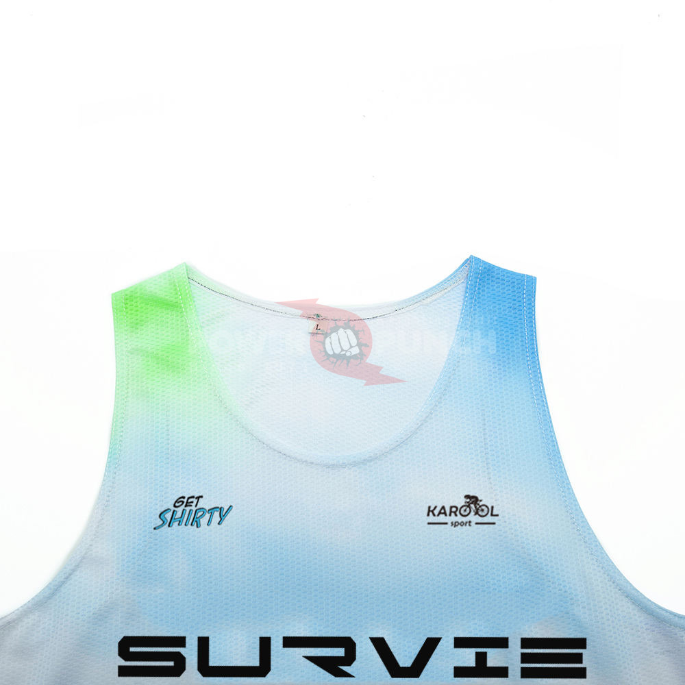 Power Punch Wholesale Running Singlet Custom Comfortable Running Singlet Outdoor Sports Wholesa - Angle 3