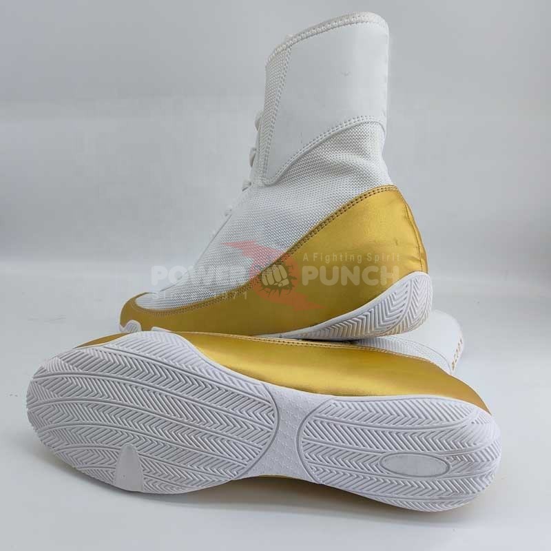 Power Punch Classic High-Top Ankle Support Competition Boxing Boots Angle 5