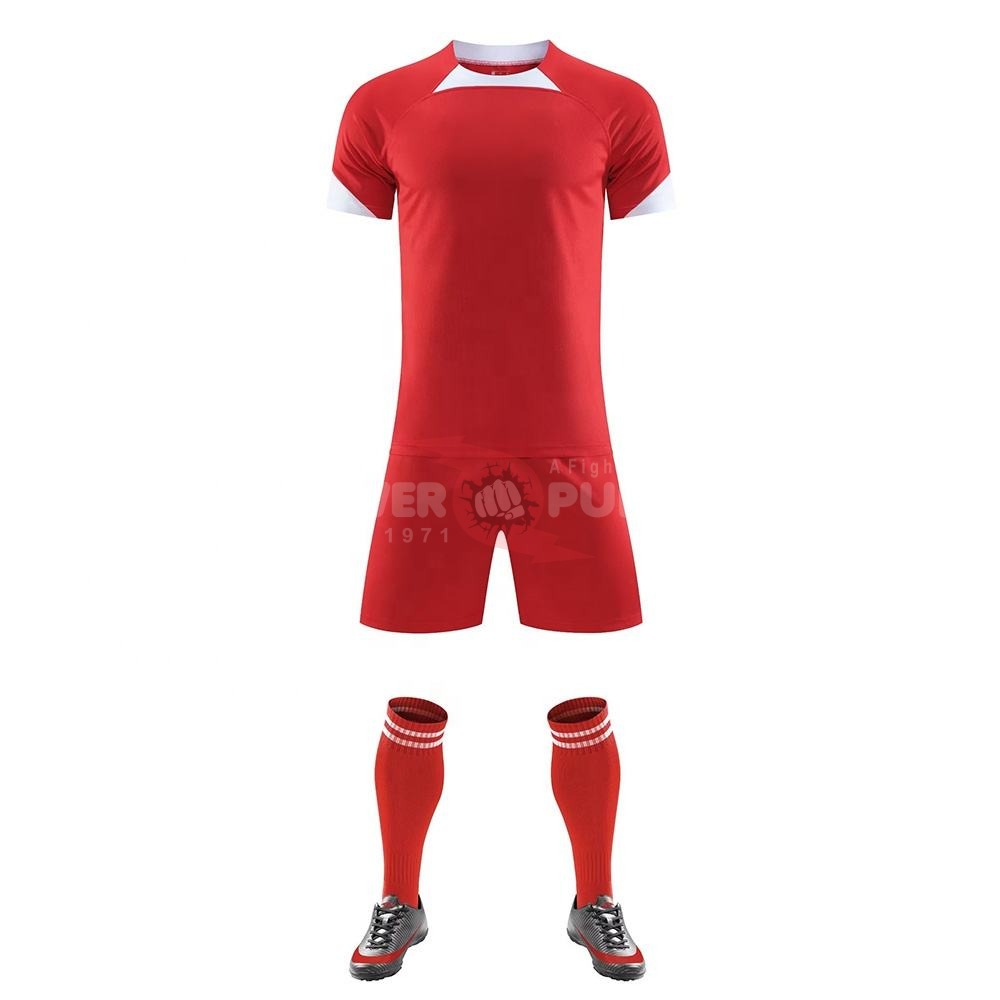 Power Punch 2025 Sublimation Football Jersey Plain Custom Kids Adults Men Soccer Jersey - Angle 3