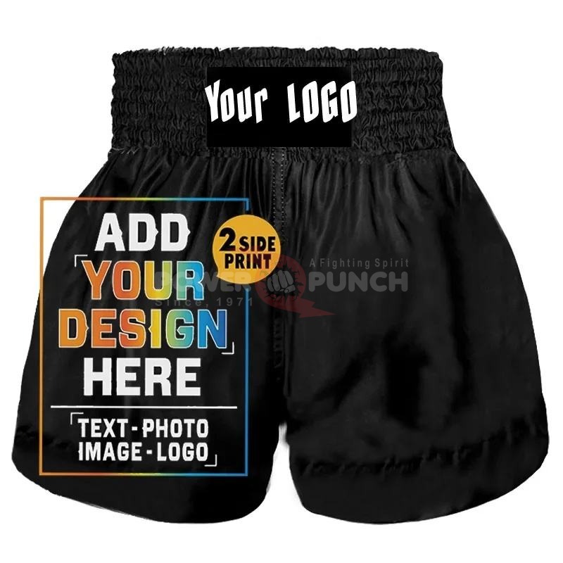 Power Punch Heavy-Duty Reinforced Inseam Combat Fight Ring Trunks Angle 3