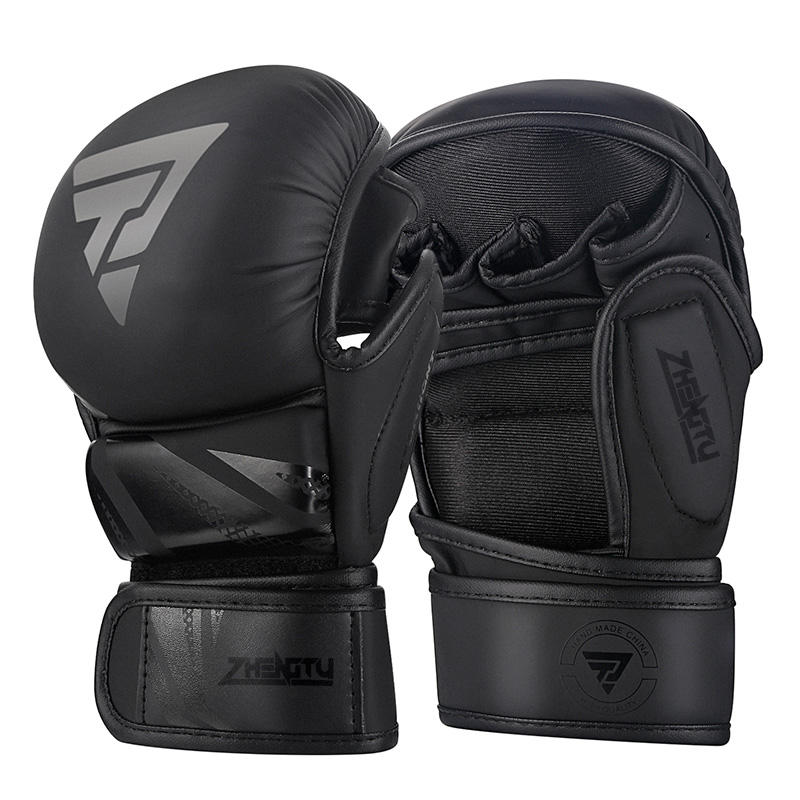 Power Punch 12oz 7oz MMA Gloves PU Leather Boxing Professional Training MMA Sparring