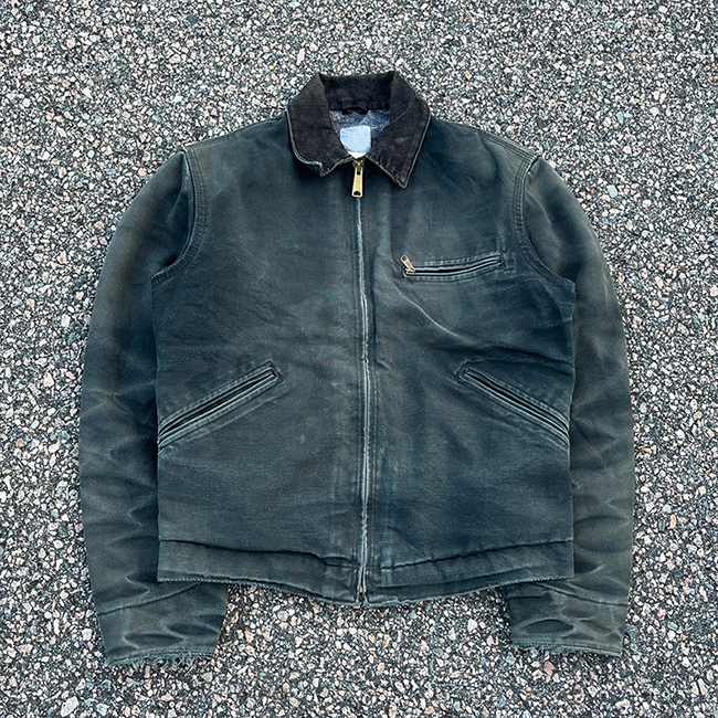 Power Punch Custom Heavyweight Duck Canvas Work Jacket Men's Distress Carpenter Angle 2