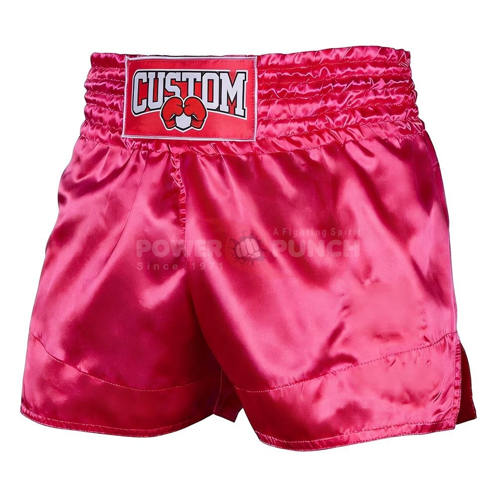 Power Punch Custom OEM High-Density Direct Embroidered Boxing Shorts Angle 3