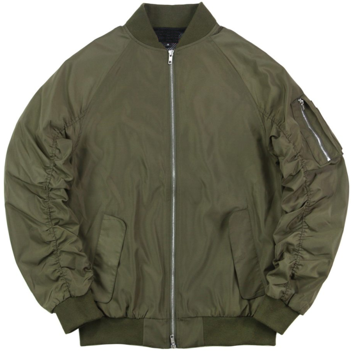 Power Punch Free Sample Custom Wholesale Raglan Sleeve Edition MA 1 Flight Men Bomber Angle 5