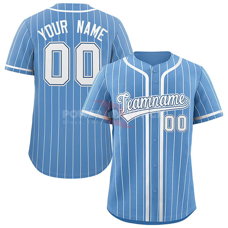 Power Punch Unisex Hip Hop Button Down Digital Printed Men x27 s Baseball Shirt Striped Stitche - Angle 3