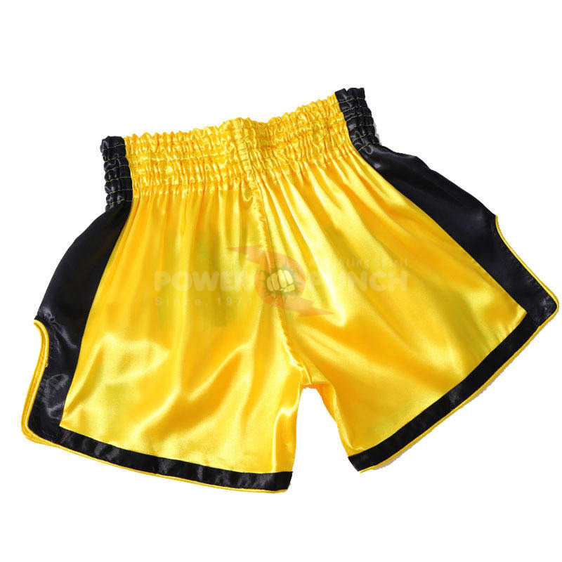 Power Punch Grand Championship Gold Braid Trim Walk-In Boxing Shorts Angle 5
