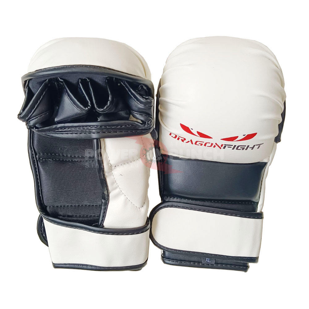 Power Punch Customized Boxing Fighting MMA Gloves PU Leather MMA Sparring Gloves Angle 3