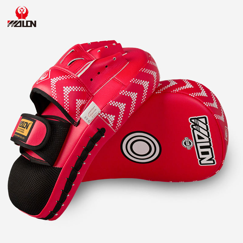 Power Punch Custom Logo Boxing Mitts MMA Muay Thai Kicking Pad Hook Target Focus Pads Angle 2