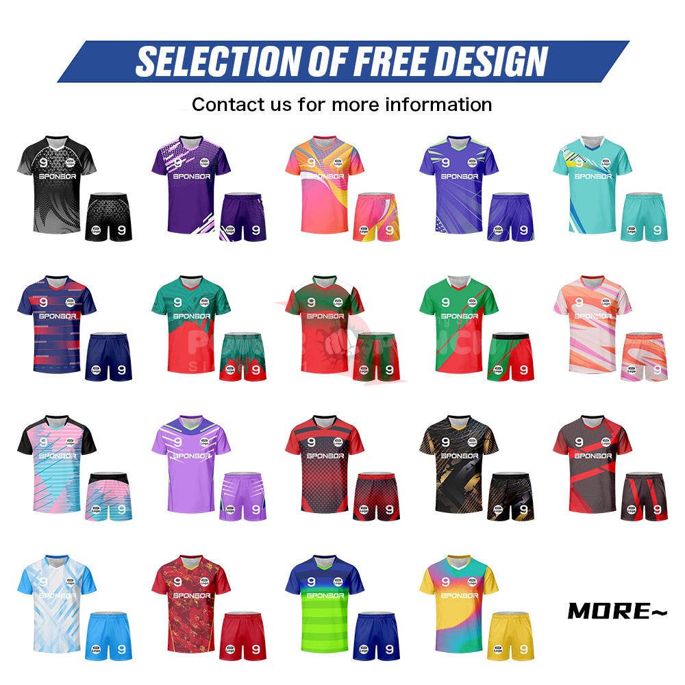 Power Punch Custom Quick-Drying Short-Sleeved Table Tennis Volleyball Badminton Wear Suits Tenn - Angle 3