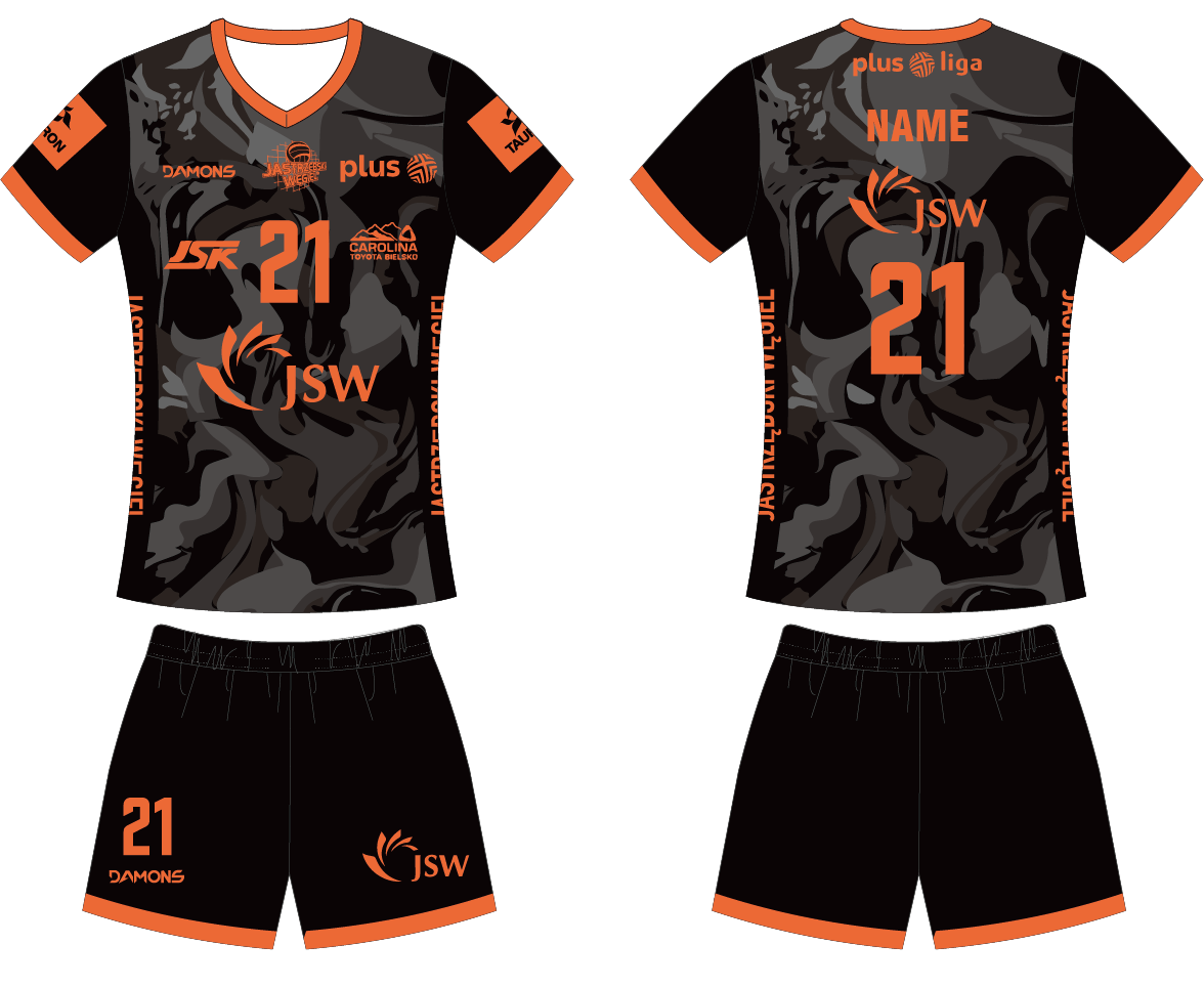 Power Punch New Pattern Short Sleeve Sublimation Style Design Team Volleyball Jersey Uniforms C - Angle 2