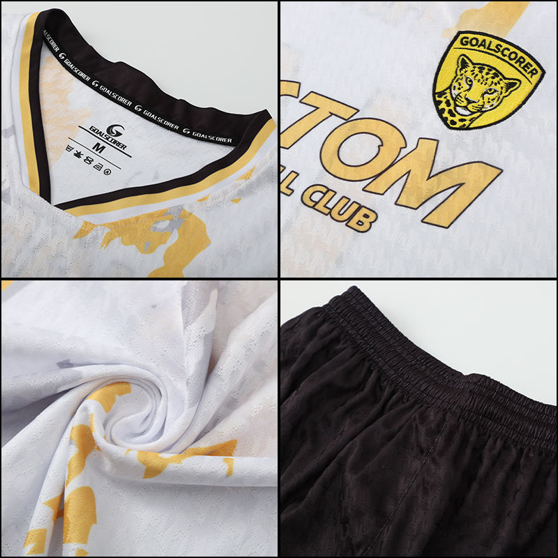Power Punch Custom Cheap High Quality Reto Purple and Yellow Color Combination Clothes Soccer R - Angle 5
