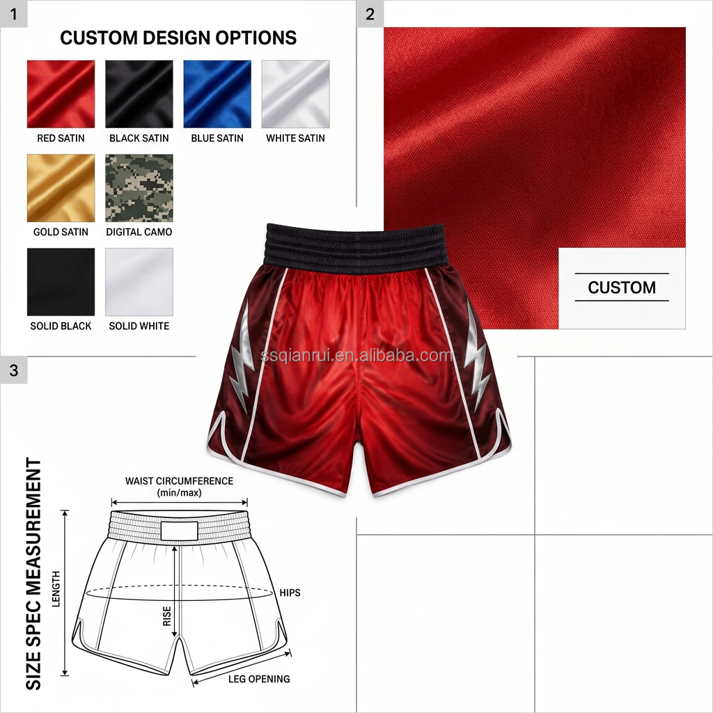Power Punch Stealth Black-on-Black Matte Poly Boxing Training Trunks Angle 5