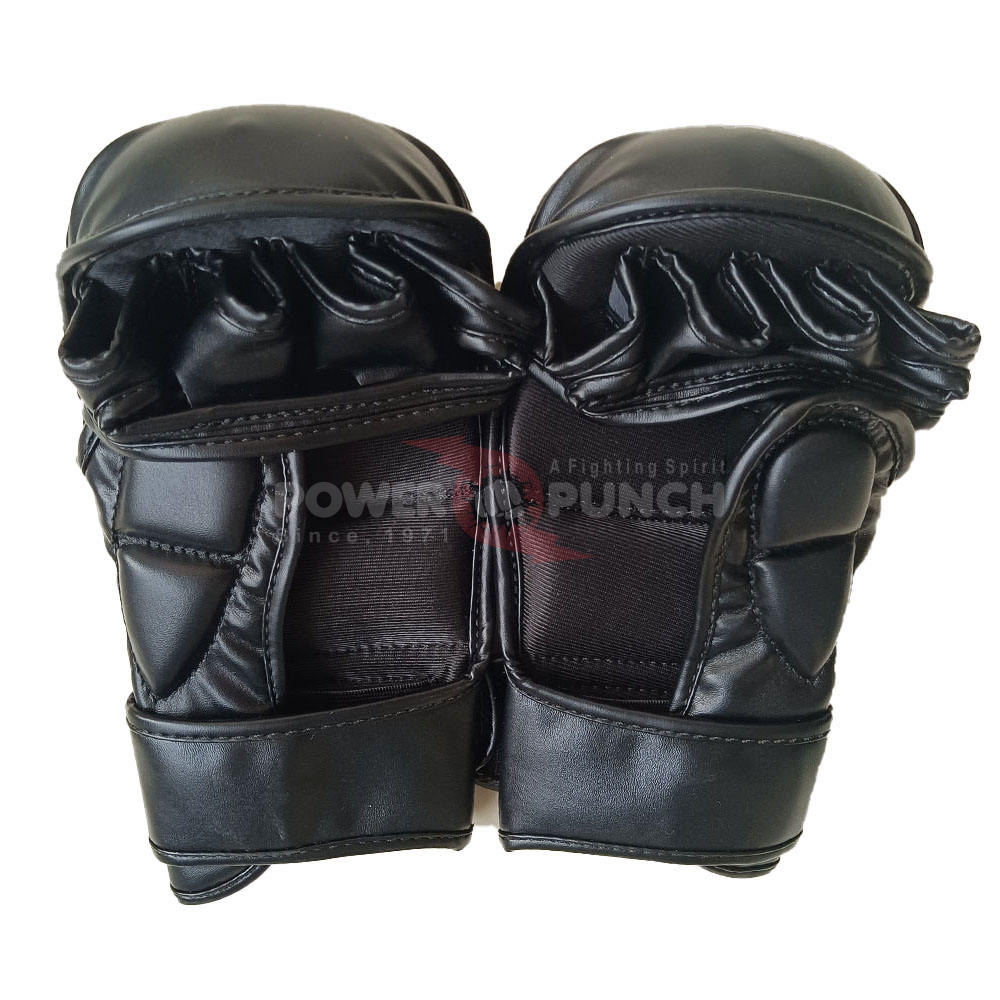 Power Punch Customized Boxing Fighting MMA Gloves PU Leather MMA Sparring Gloves Angle 5