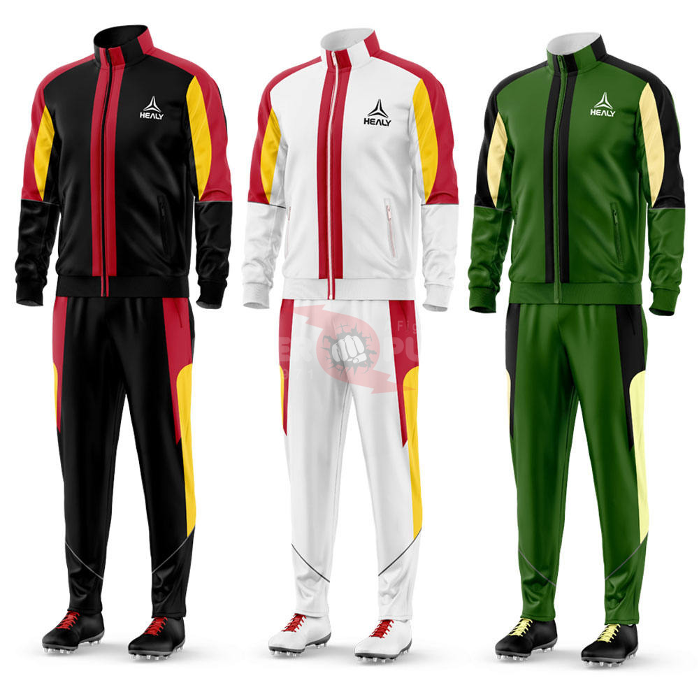 Power Punch HEALY Tracksuit Top Quality Men Soccer Tracksuit Jacket Full Zip Soccer Club Tracks - Angle 5