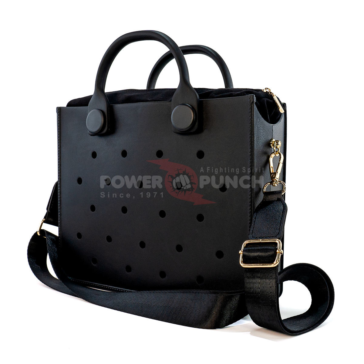 Power Punch Waterproof EVA Handbag Punching Women's Tote Bags With Shoulder Angle 3