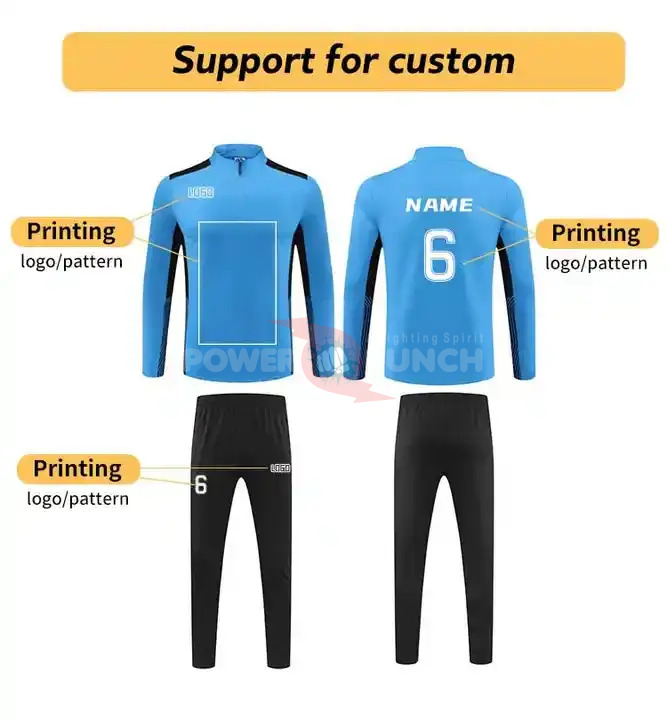 Power Punch High Quality Eco-Friendly Lightweight Unisex Sportswear Tracksuit Custom Winter Soc - Angle 5