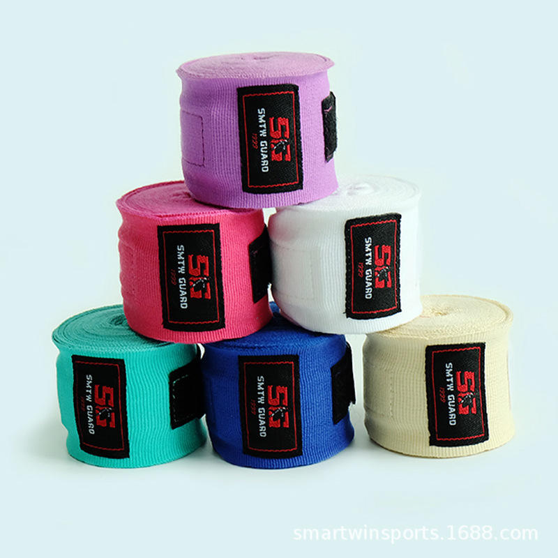Power Punch Custom Colors in Stock Kickboxing Handwraps Nylon-cotton Wrist Wraps Angle 4